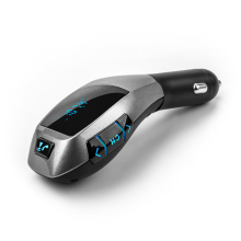 Bluetooth MP3 prehrávač do auta s FM vysielačom a funkciou hands-free volania (čierny)