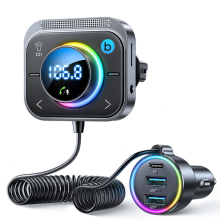 Adaptateur Bluetooth 5.3 pour voiture, modulateur FM Bluetooth 3.0 à 3 ports, transmetteur Bluetooth pour voiture, chargeur de voiture