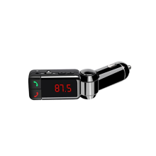 Kit estéreo inalámbrico Bluetooth V2.0 para coche, transmisor FM, reproductor MP3, disco USB (negro)