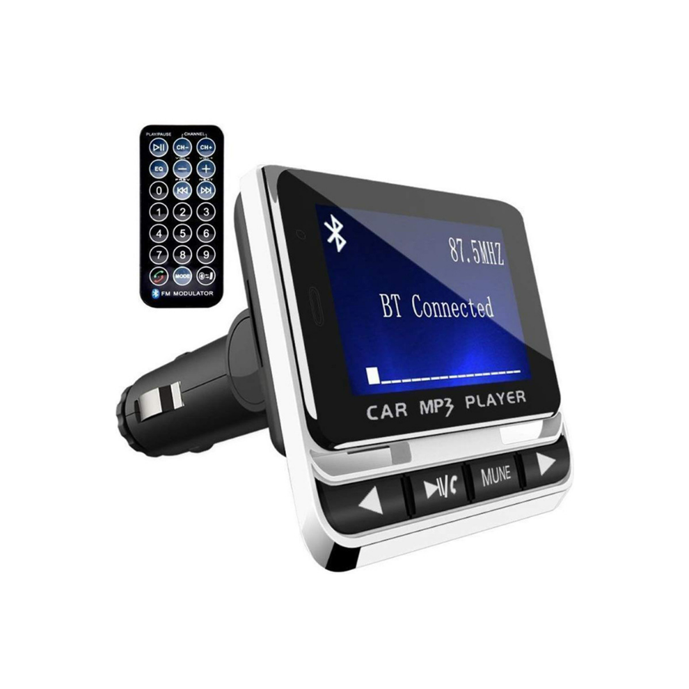 Chronus Wireless Bluetooth Fm Transmitter With 21-Key Remote, Usb Charger And Crystal Clear Calls(Black) Black 9331562953703