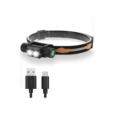 Head Torch Headlight LED Rechargeable with Lights 6 Modes, 4000 Lumen Super Bright LED Head Lamp, Hands-Free Flashlight Head Torch(Black)