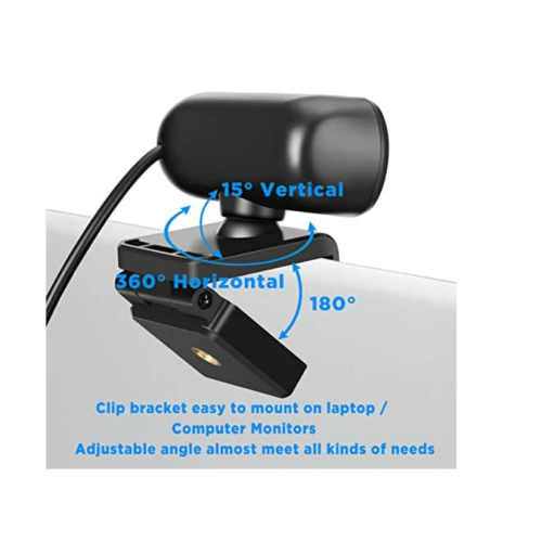 Webcam avec microphone/cache de confidentialité Web, diffusion HD grand angle, extérieur 1080p pour ordinateur 2