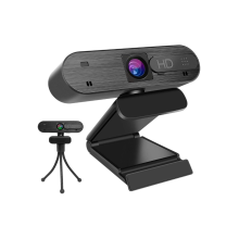 Webcam avec microphone pour PC 1080P FHD avec cache de confidentialité Plug and Play Web s pour ordinateur de bureau O