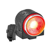 Bike Alarm Tail Light USB Rechargeable Ultra Bright Rear Bike Lights,Smart Brake Sensing Anti Theft Bicycle Alarm with Remote(Black)