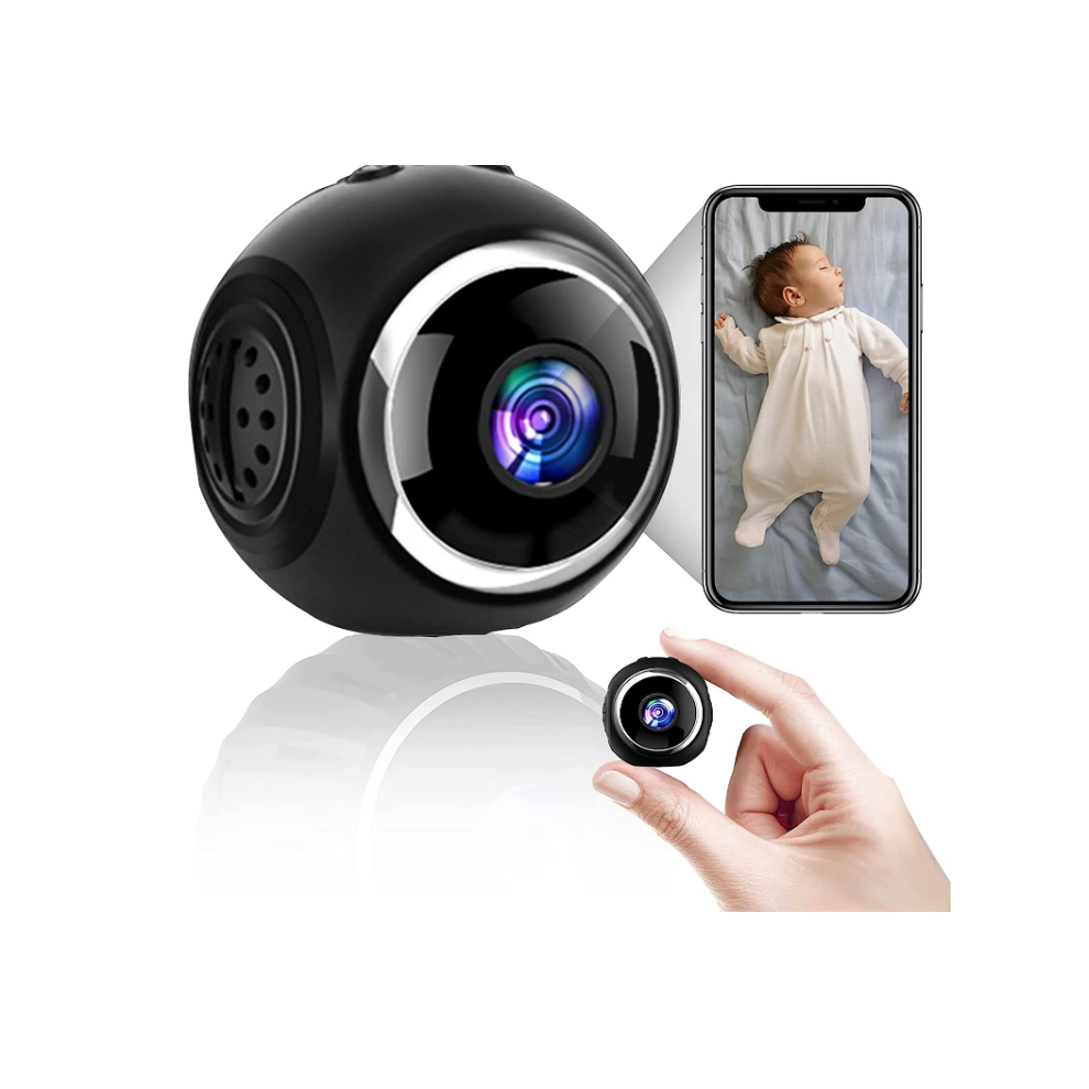 Chronus Mini Spy Cameras, Hidden 1080P Hd Wireless Camera With Night Vision Motion Detection, Wifi Camera Home Security Nanny Surveillance Cam(Black) 9331562969148