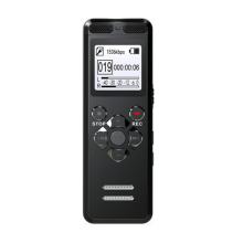 Profesionálny hlasom aktivovaný digitálny hlasový zvukový záznamník Pero USB Non-Stop nahrávanie 72 hodín PCM Black