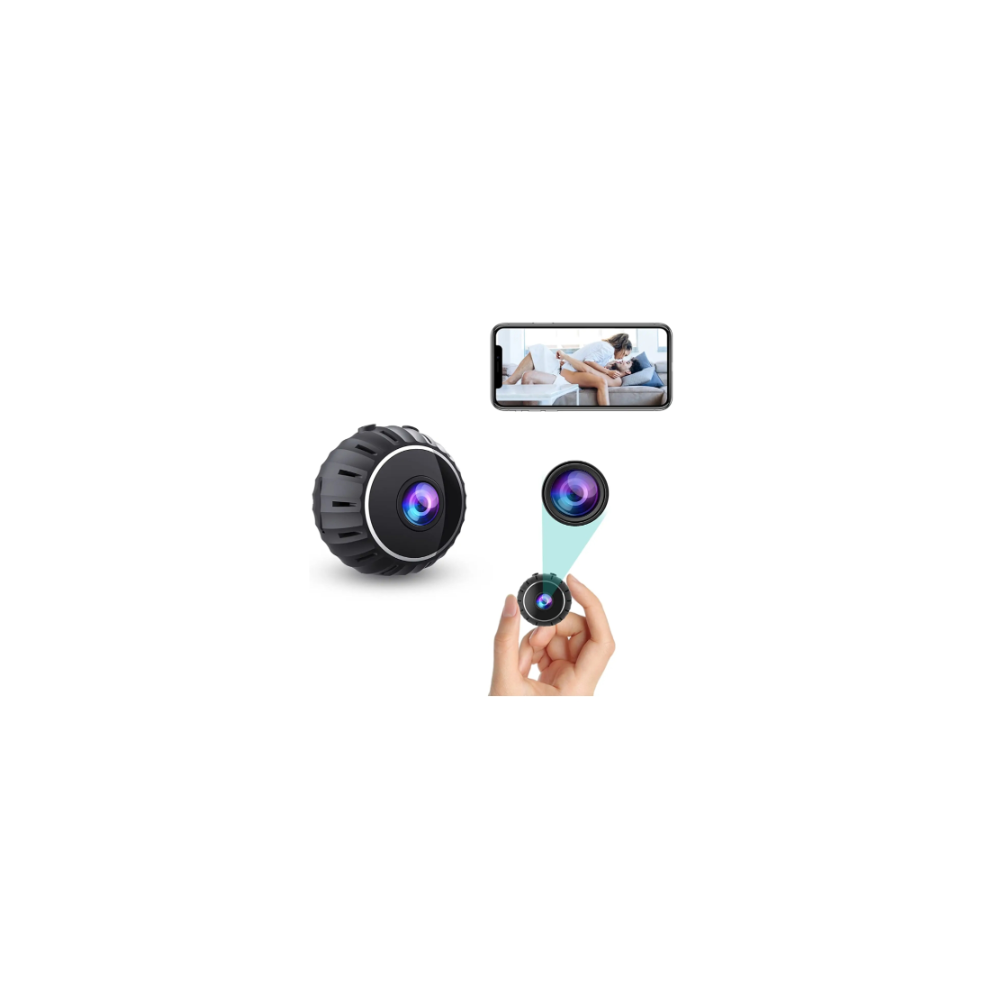 Chronus Mini Wifi Spy Camera 1080P, Home Security Nanny Camera/Auto Night Vision/ Motion Activated Alarm (Black) 9331562860780
