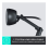 HD Webcam - Streaming Webcam, 720p HD External USB Camera for Desktop or Laptop with Long-Range Microphone, Compatible with PC or Mac - Grey(Black) 2