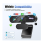 Webcam USB 1080p avec microphone pour PC, Mac, ordinateur portable, Plug and Play, noir 3