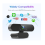 Webcam USB 1080p avec microphone pour PC, Mac, ordinateur portable, Plug and Play, noir 3