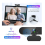 Webcam USB 1080p avec microphone pour PC, Mac, ordinateur portable, Plug and Play, noir 2