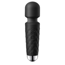 Vibradores Potentes com 8 Velocidades - 20 modos de vibra??o, USB recarreg?vel, para estimula??o clitoriana intensa (Preto).