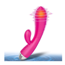 Vibradores e Dildo Massivo - Vibrador de coelho para prazer total, brinquedo sexual poderoso (Rosa).
