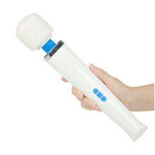 Vibradores Femininos com Massagem de Varinha - Silicone, 20 vibra??es intensas, 8 velocidades para prazer cont?nuo (Branco).