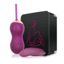 Ovo Vibrat?rio Feminino sem Fios - Brinquedos sexuais para mulheres e casais, 10 modos de vibra??o (P?rpura).