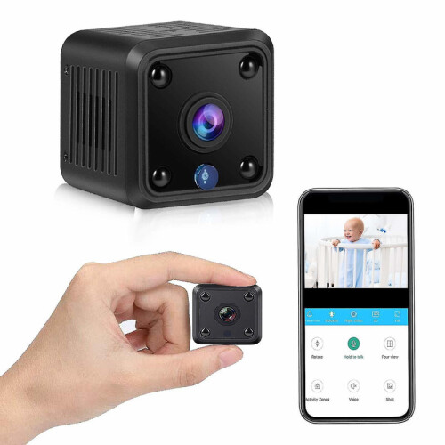 Chronus Security Camera Wireless Home Secret Nanny Cam, Motion Detection Alert Audio(black)