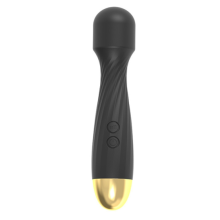 Massageador de Varinha Chronus, El?trico Port?til Sem Fio com Motor Silencioso (Preto)