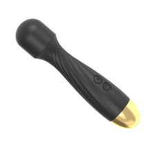 Massageador El?trico Sem Fio Chronus, Motor Potente, Silencioso, ? Prova D'?gua, USB Recarreg?vel (Preto)
