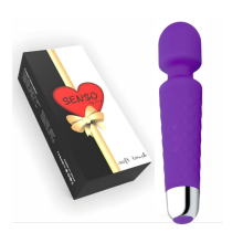 Massageador de Varinha, Chronus El?trico - Recarreg?vel, sem fio, silencioso, ? prova d'?gua, ideal para massagens relaxantes (Roxo).