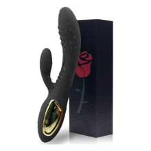 Vibrador com 10 Padr?es - Brinquedos sexuais ? prova de ?gua para relaxamento corporal (Preto).