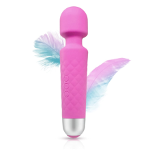 Vibrador de Varinha Chronus - Massageador de varinha pessoal sem fio, ideal para relaxamento em casa (Rosa).