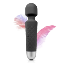 Vibrador de Varinha Chronus - Massageador pessoal de varinha, sem fio, para massagens relaxantes (Preto).