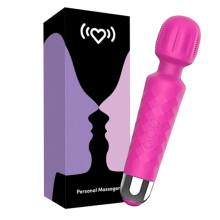 Varinha de Massagem Corporal Pessoal Chronus, Potente e ? Prova D'?gua com Modos, USB Recarreg?vel (Vermelho)
