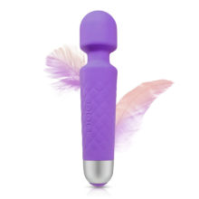Vibrador de Varinha Chronus - Massageador de varinha pessoal sem fio, para al?vio de tens?es musculares (Roxo).