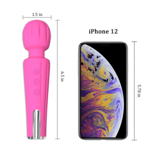 Chronus Wireless Massager - Massageador El?trico de M?o Poderoso e Port?til (Rosa) 1