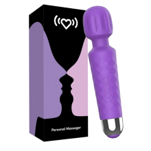 Chronus Wireless Wand Massager - 8 Velocidades e 20 Modos de Vibra??o, Massageador El?trico Pessoal (Preto)