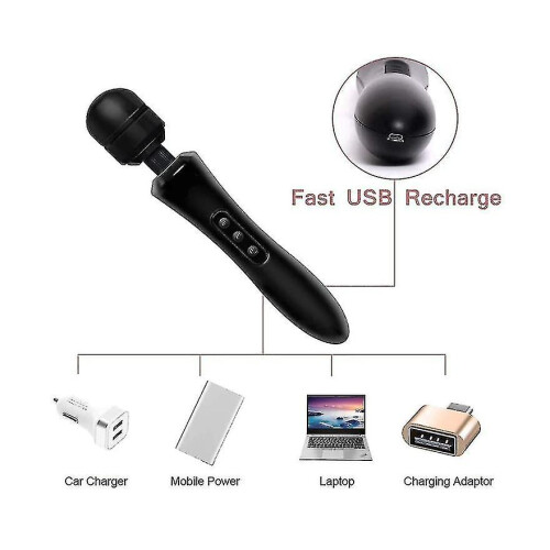 Chronus Super Powerful Wireless Handheld Massager for Deep Tissue, Electric Personal Massage Tool 8 Speeds 20 Modes 2