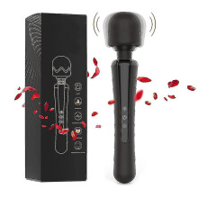 Chronus Multifunction Wireless Massageador - Potente, 8 padr?es de vibra??o, ideal para massagem e al?vio muscular (Preto).