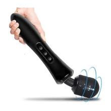 Chronus Super Poderoso Massageador Pessoal Sem Fio para Tecidos Profundos, Carregamento USB, Silicone ABS