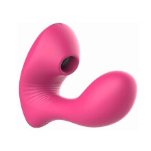 Chronus Recarreg?vel Massageador - 10 modos poderosos, feito de silicone ? prova d'?gua, ideal para relaxamento profundo (Vermelho).