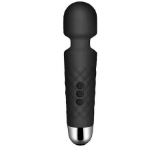 Chronus Wand Massager - ? prova d'?gua, port?til com 8 velocidades e 20 modos de vibra??o, ideal para al?vio de tens?es (Preto).