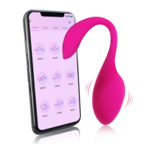 Vibradores de Varinha de Aplicativo Controlados por Bluetooth, Rosa
