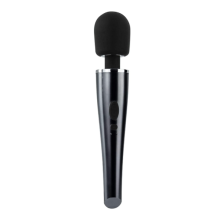 Vibrador de Varinha M?gica Recarreg?vel Chronus - Massageador de varinha poderoso, ideal para relaxamento e al?vio do estresse (Preto).