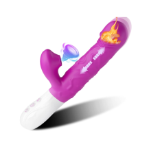 Vibradores para Clit?ris e Ponto G com Choque, 3 Modos de Vibra??o Telesc?picos no Clit?ris
