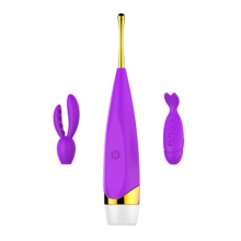 Vibrador de Clit?ris de Brinquedo Sexual, Cabe?as Recarreg?veis, Multiuso e Mut?veis