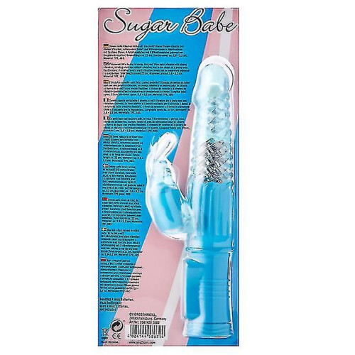 Vibrador Coelho, 8 Modos de Vibra??o, Azul Turquesa 2