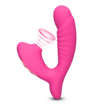 Vibrador de Suc??o de Clit?ris com Vibrador de P?nis Realista, 10 Velocidades