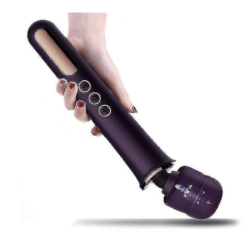 Massageador de M?o Sem Fio com 50 Modos Poderosos, Recarreg?vel por USB, Violeta