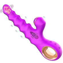 Vibrador Feminino de Ponto G com Controle Remoto e Fun??o de Aquecimento, Roxo