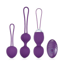 Kegel Ball, Kegel Sports Silicone Set Bola Vibrat?ria com Controle Remoto, Presente de Acompanhante