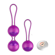Bolas Remotas Kegel, Pesos de Exerc?cio para Mulheres, Exercitador de Assoalho P?lvico, Carregamento USB (Roxo)