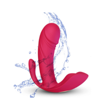 Calcinha Invis?vel Feminina APP, Dispositivo de Masturba??o de Uso Remoto, Carregamento USB, Brinquedos Sexuais, Vermelho