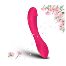 Dildo Recarreg?vel USB, Bast?o de Massagem de Ponto G, Vibrador Feminino de Silicone