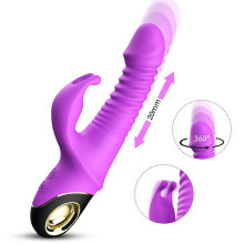 Vibrador feminino retr?til, 9 modos, balan?o retr?til, carregamento, roxo