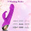 Vibrador feminino retr?til, balan?o retr?til, 9 modos, roxo 2