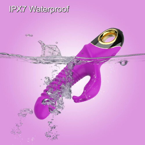 Vibrador feminino retr?til, balan?o retr?til, 9 modos, roxo 2